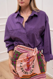 Camicia Essential viola doppia tasca - HaveOne
