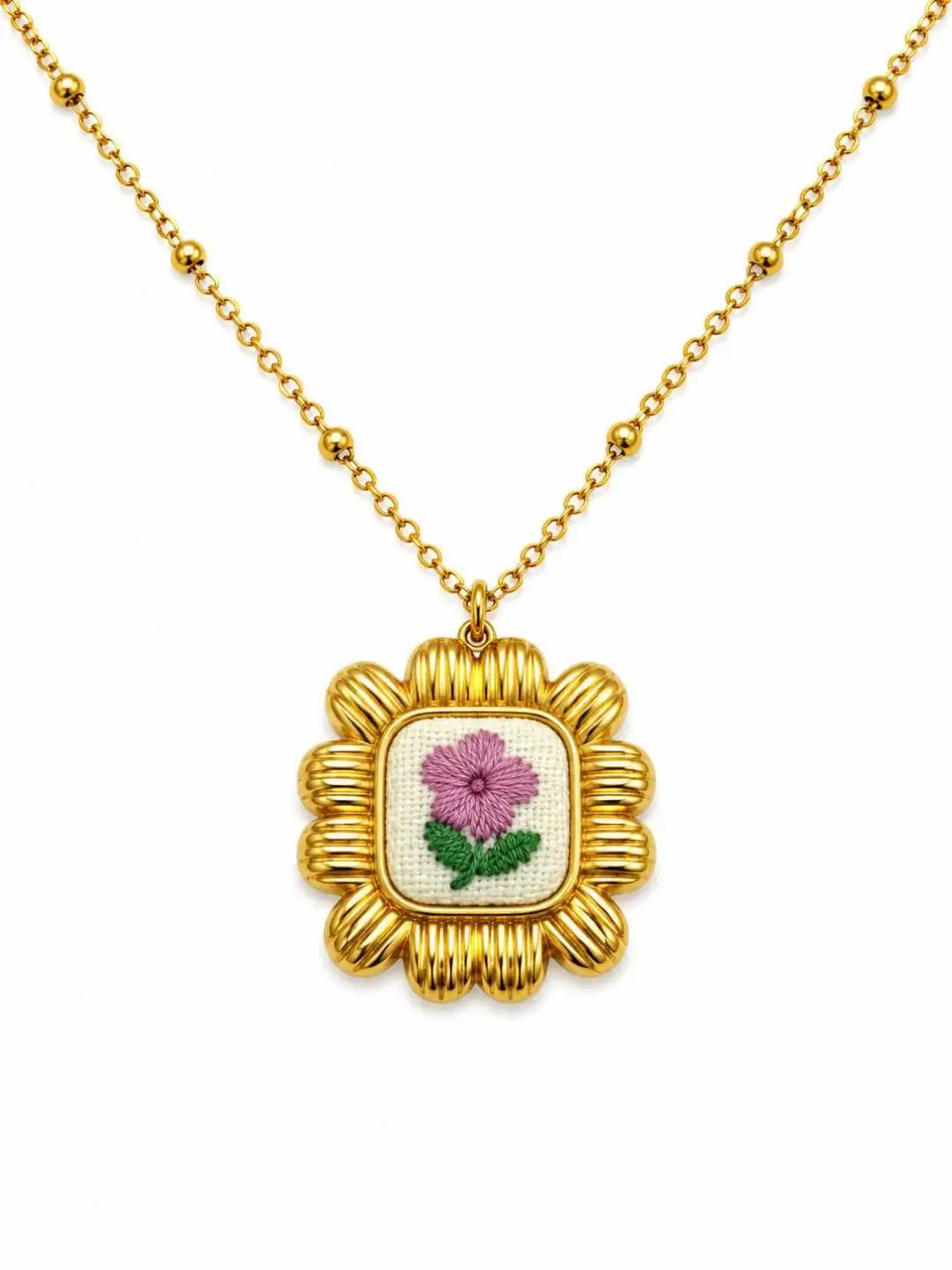 Collana Rosalie ricamata - Calibro Shop
