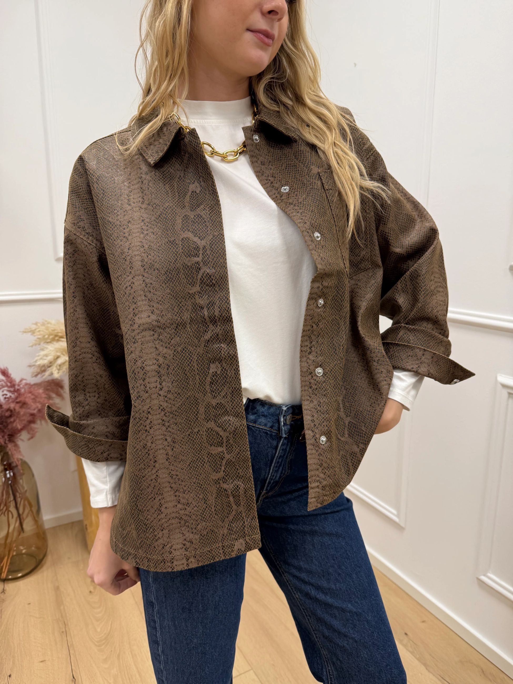 Giacca camicia snake moro - JJXX