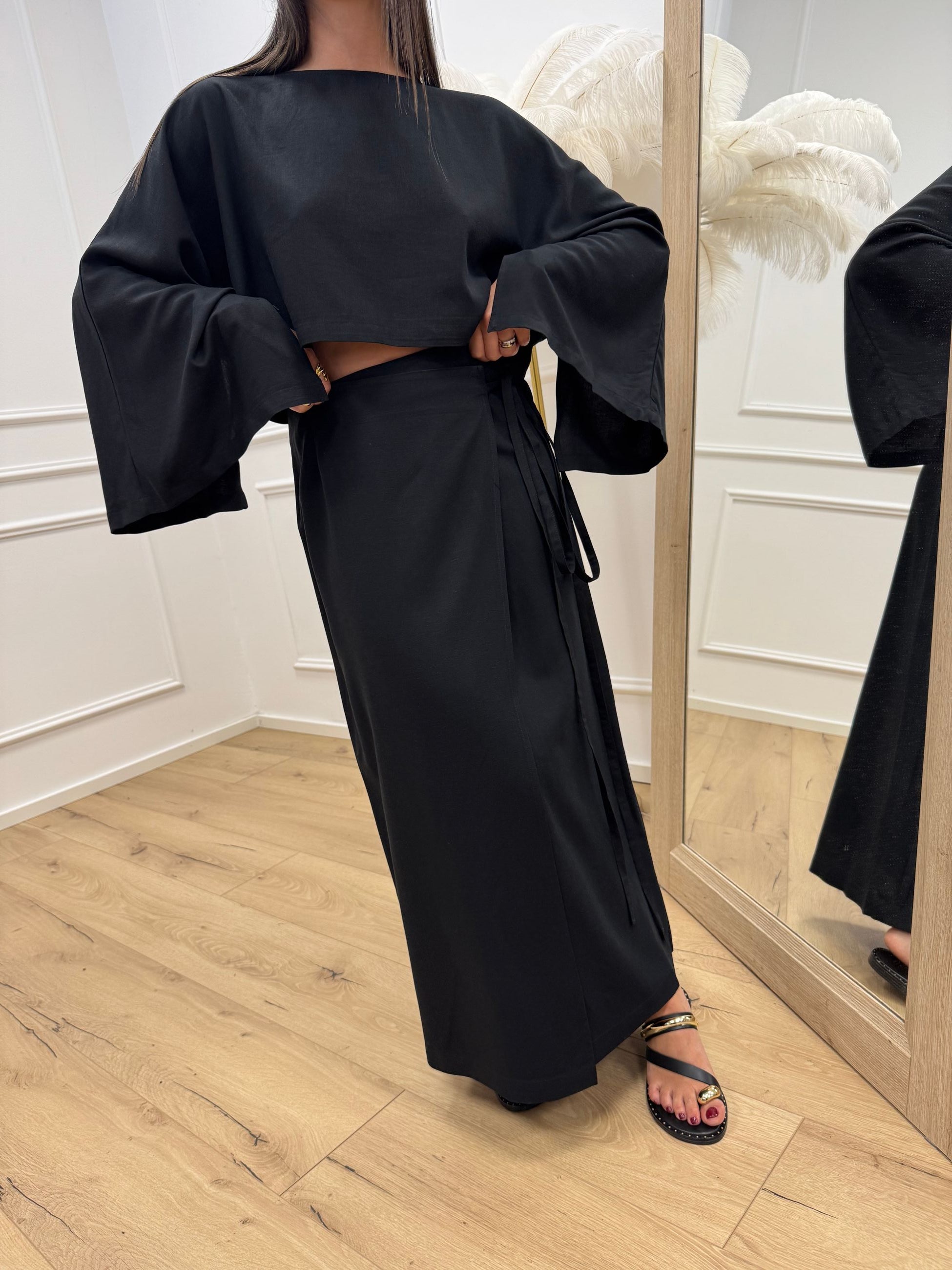 Set coordinato Eivissa nero - Vicolo