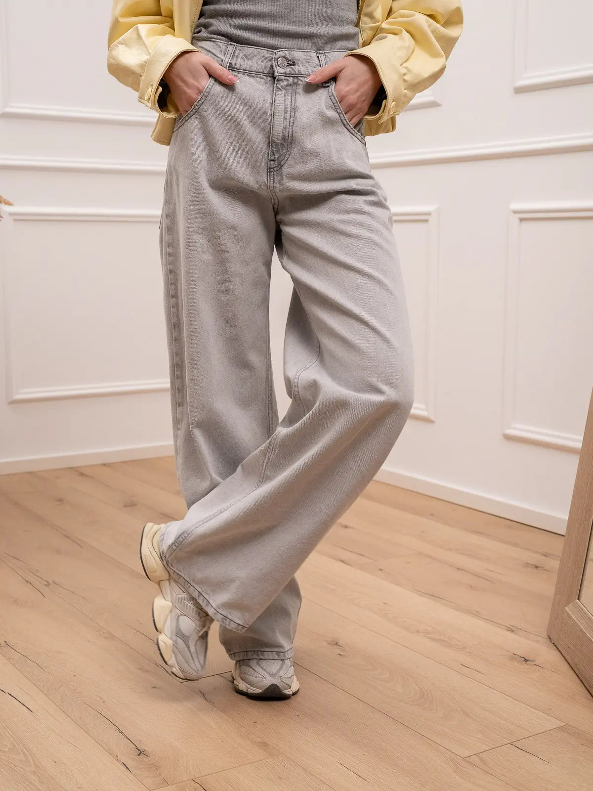 Jeans Mia grigio chiaro baggy fit - Vicolo