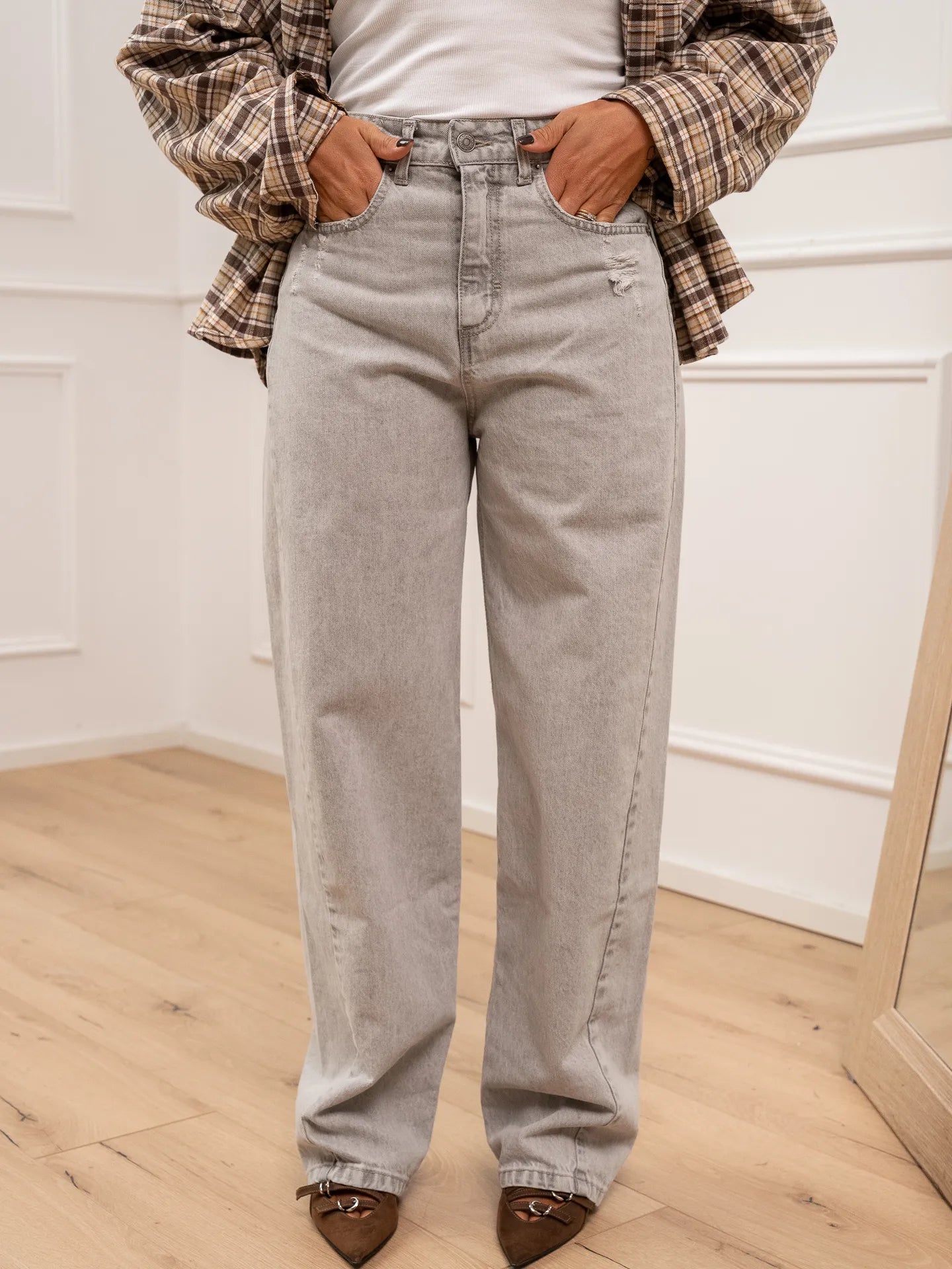 Jeans Phoebe grigio chiaro - Vicolo