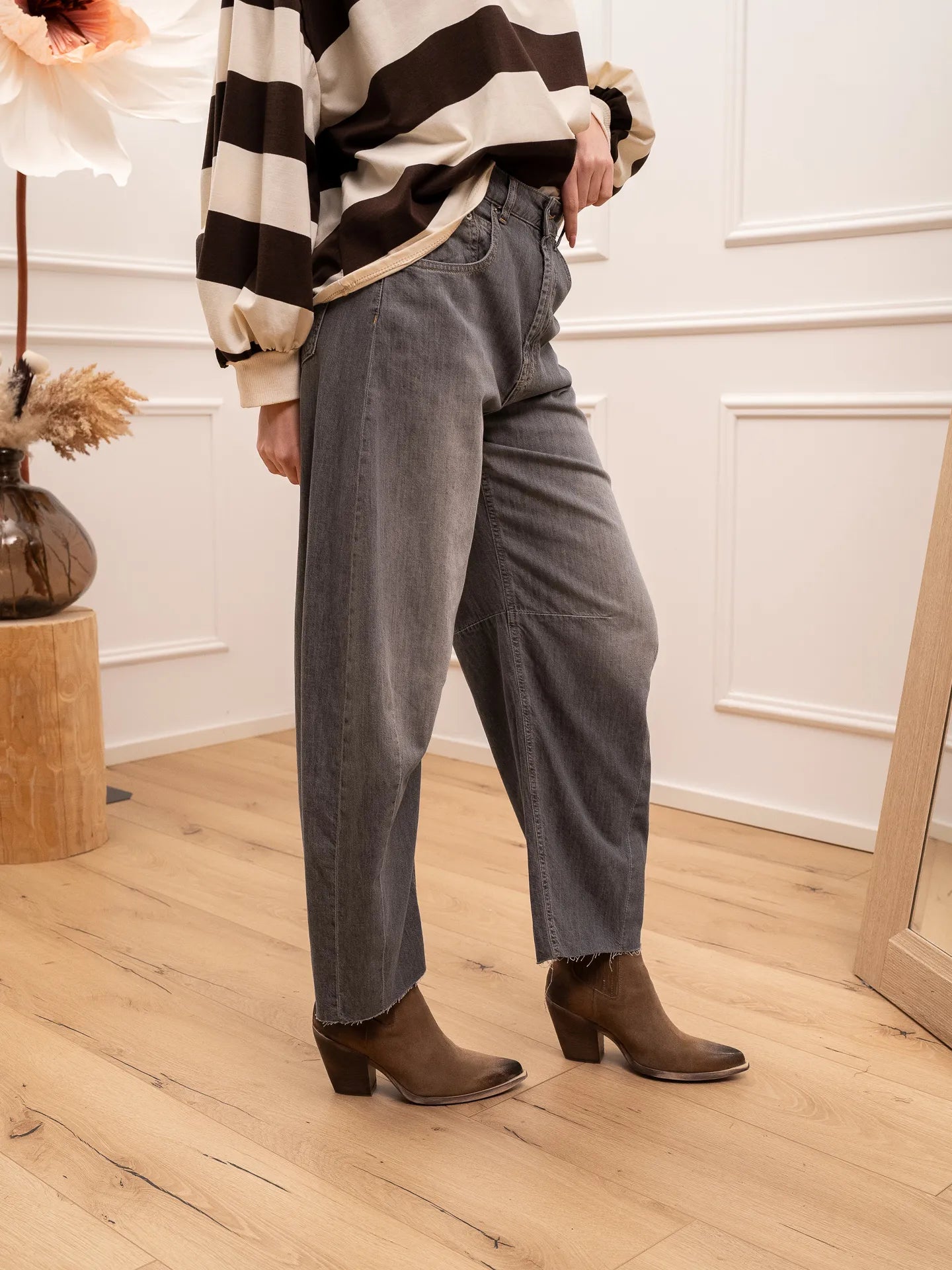 Jeans Barbara grigio tela light - HaveOne