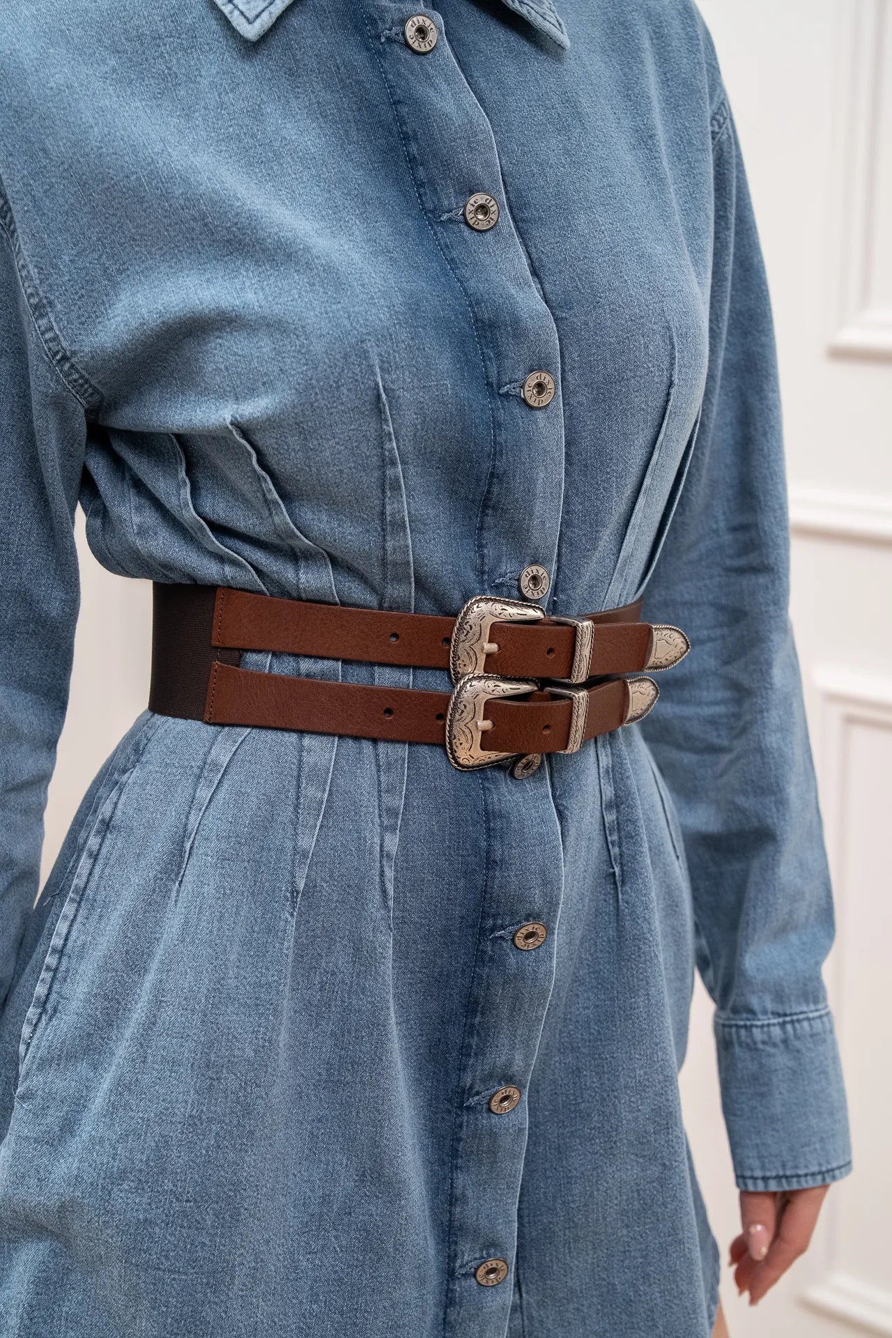 Cintura doppia moro banda elastica sul retro - Philia Loft