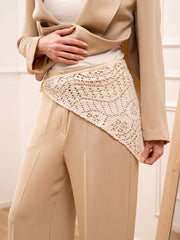 Bandana triangolo crochet naturale - HaveOne