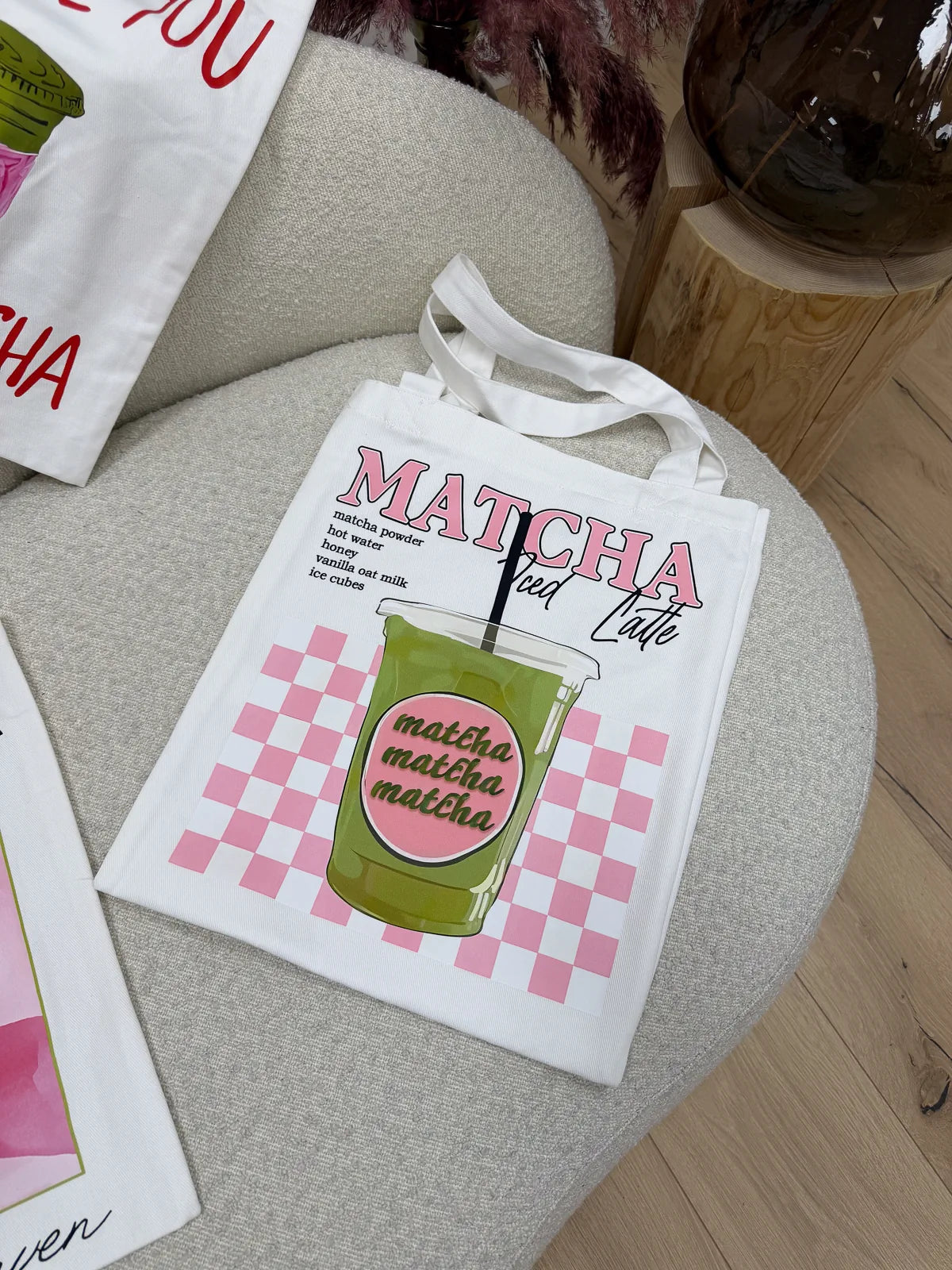 Tote bag "Matcha iced latte" - Calibro Shop