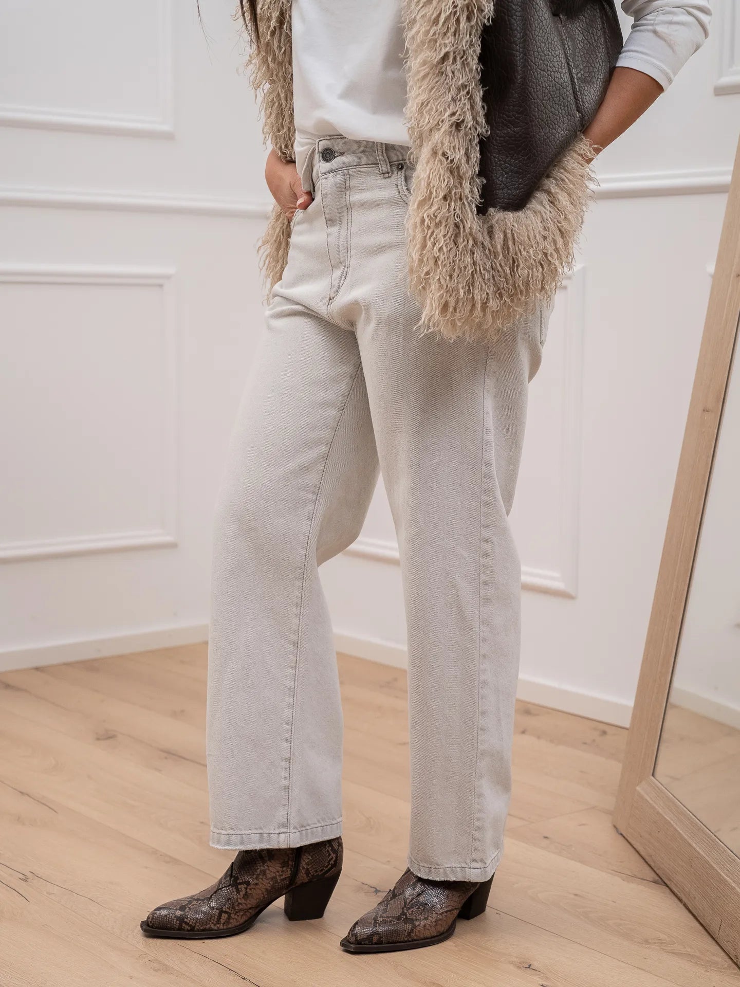 Jeans Tom grigio denim 90s - Tensione In