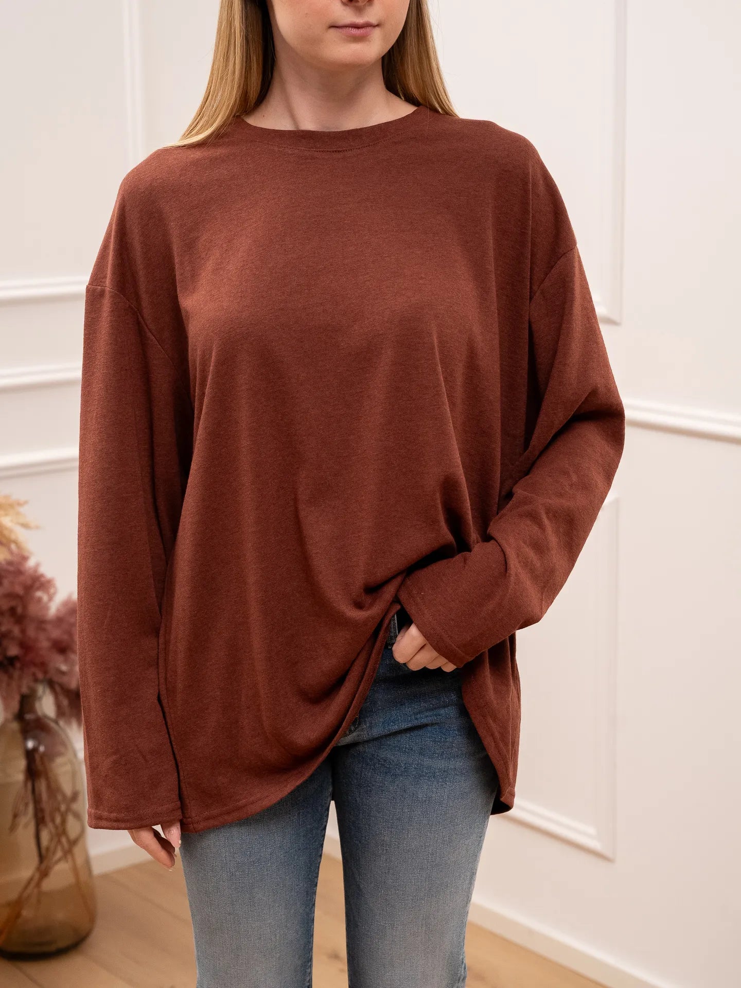 T shirt vedo non vedo cognac - Crispy