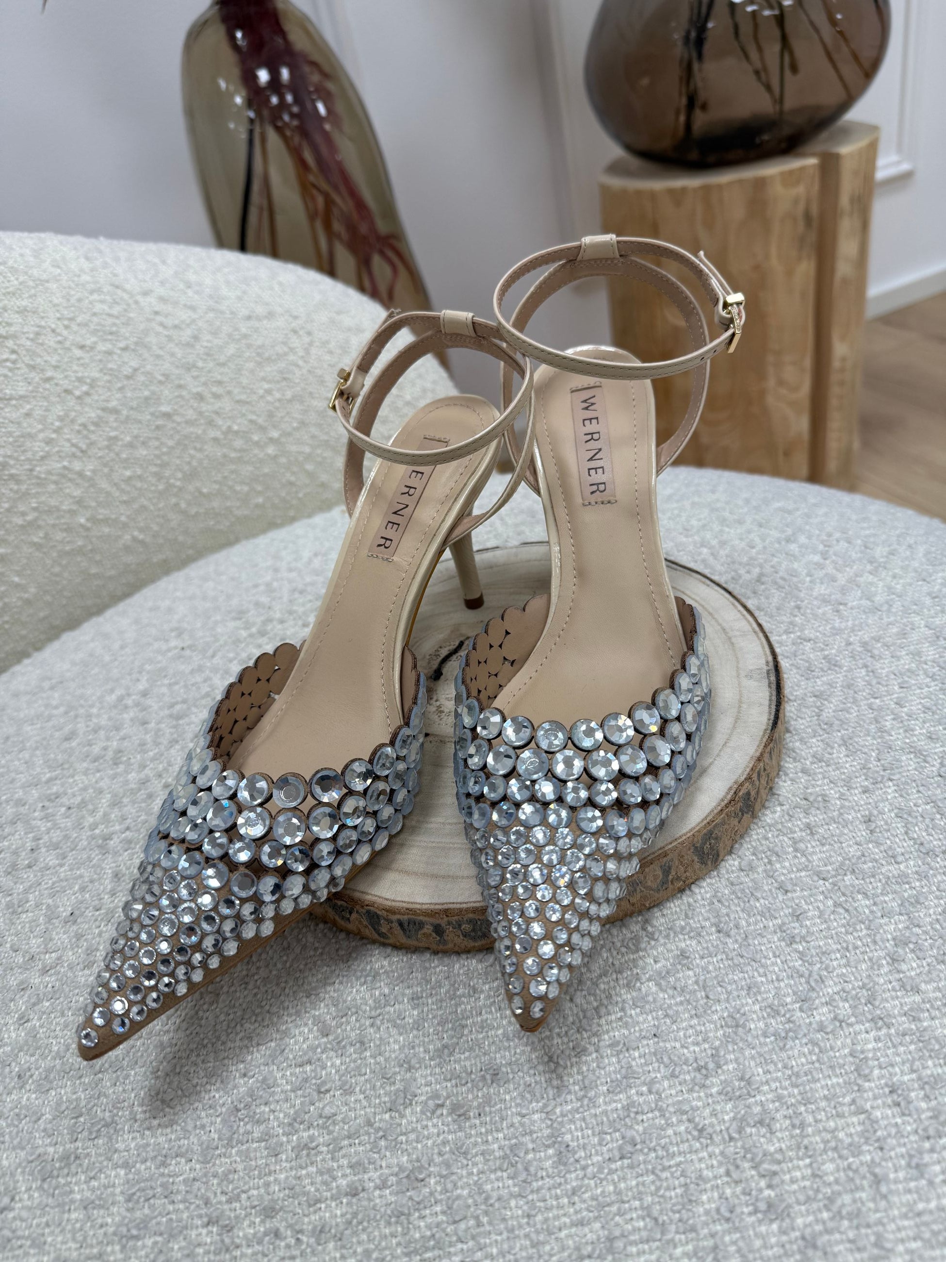 Décolleté nude con strass - Werner