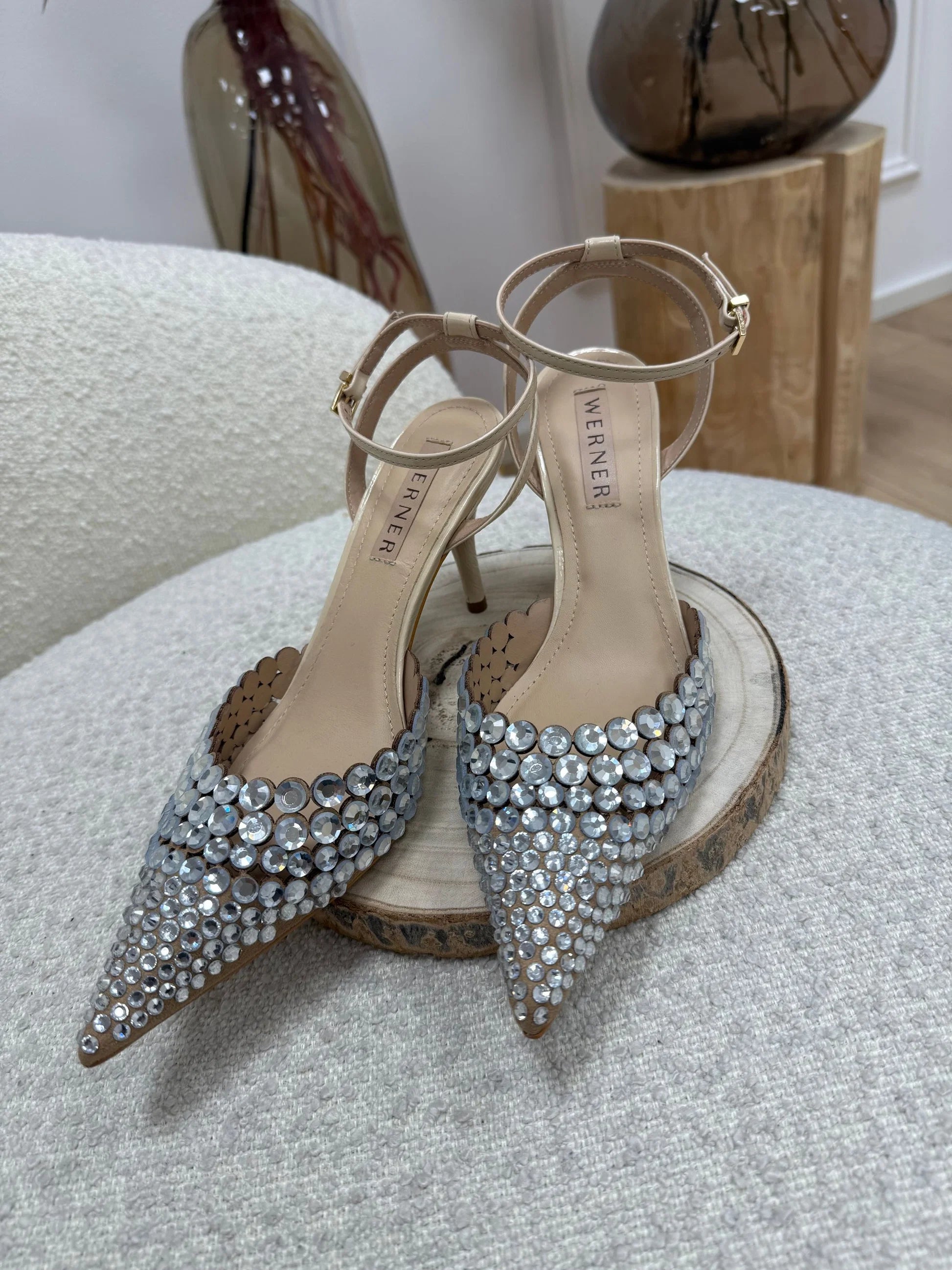 Décolleté nere con strass - Werner