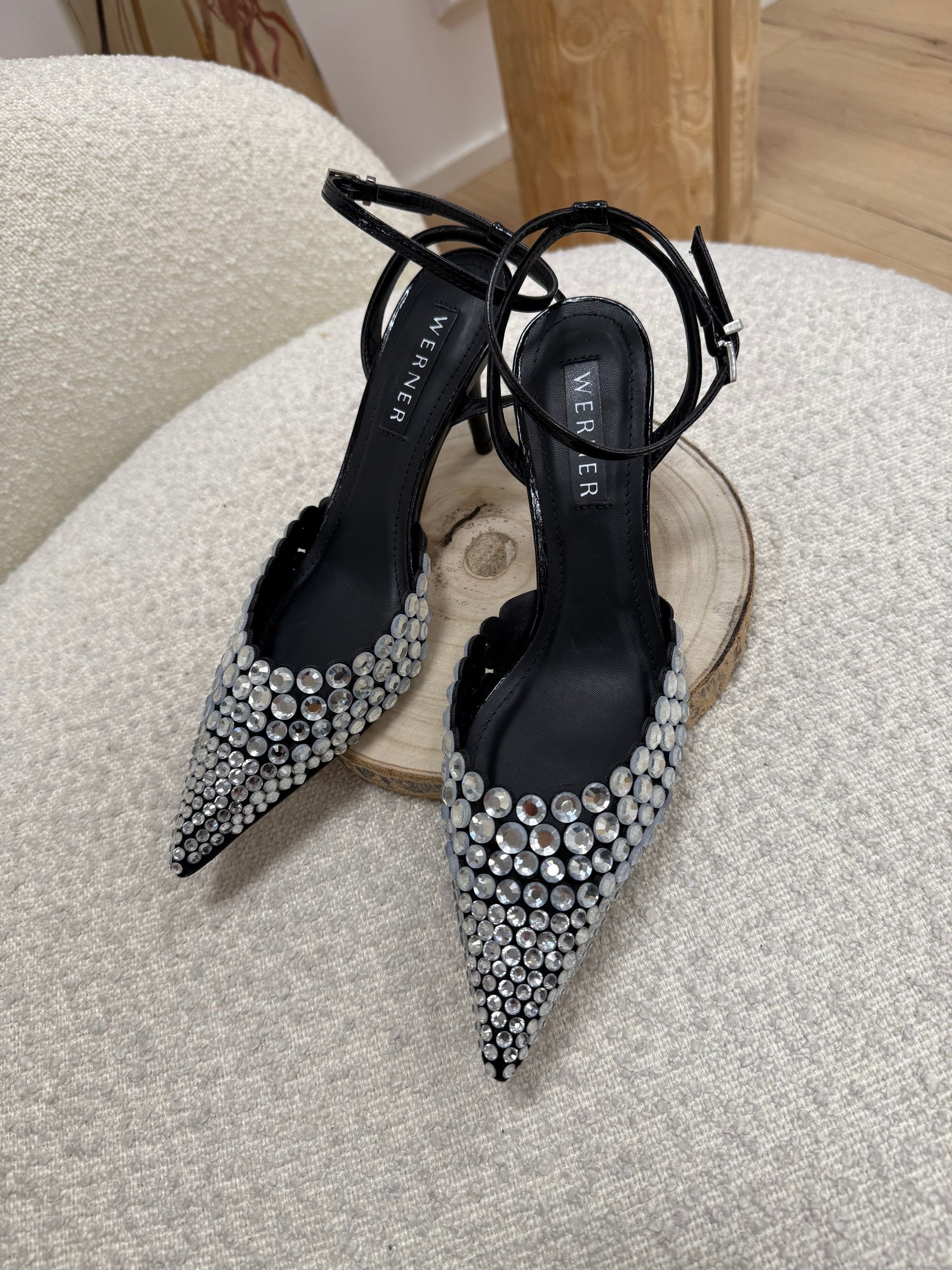 Décolleté nere con strass - Werner