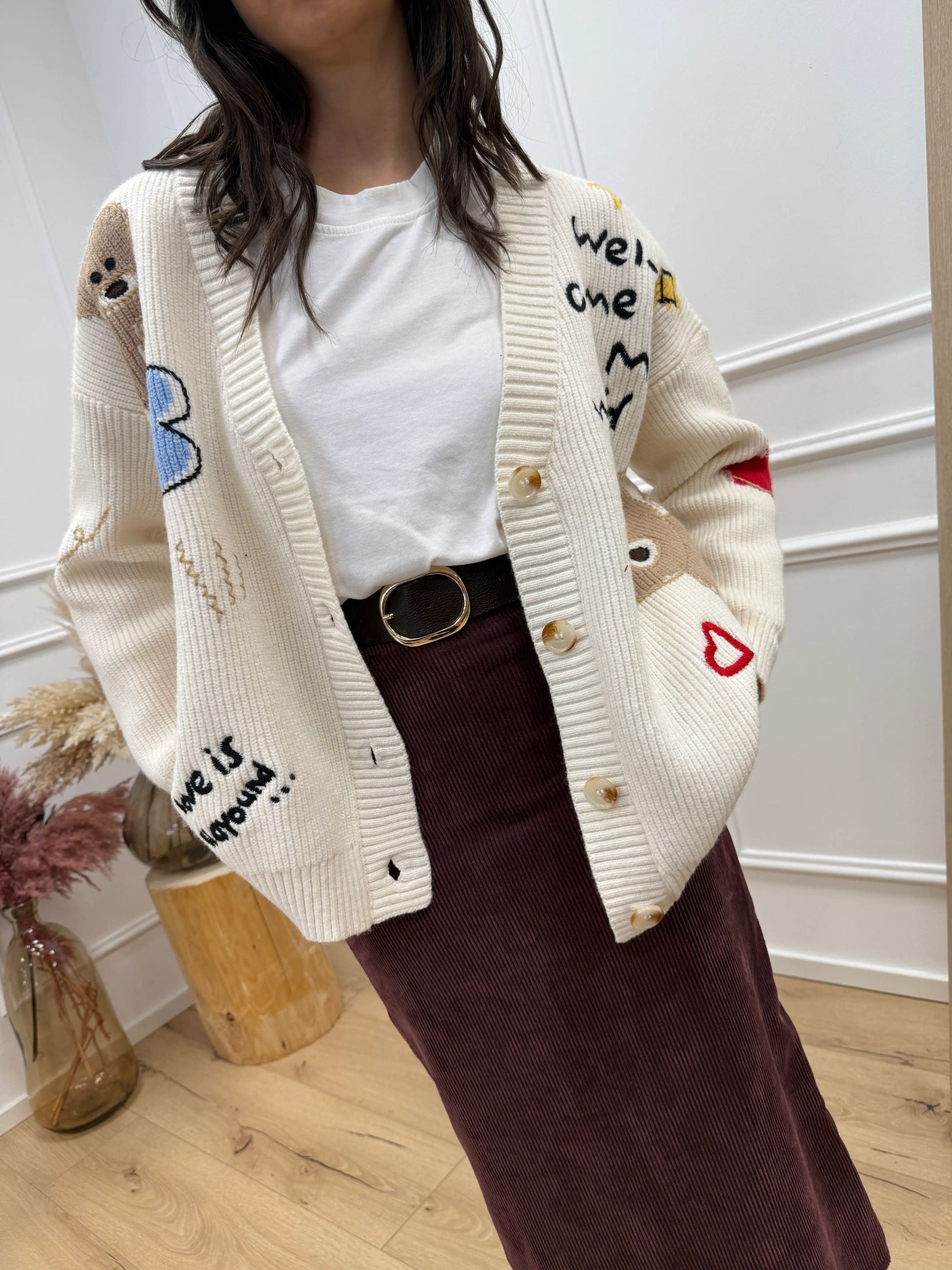 Cardigan Sketch burro - Kontatto