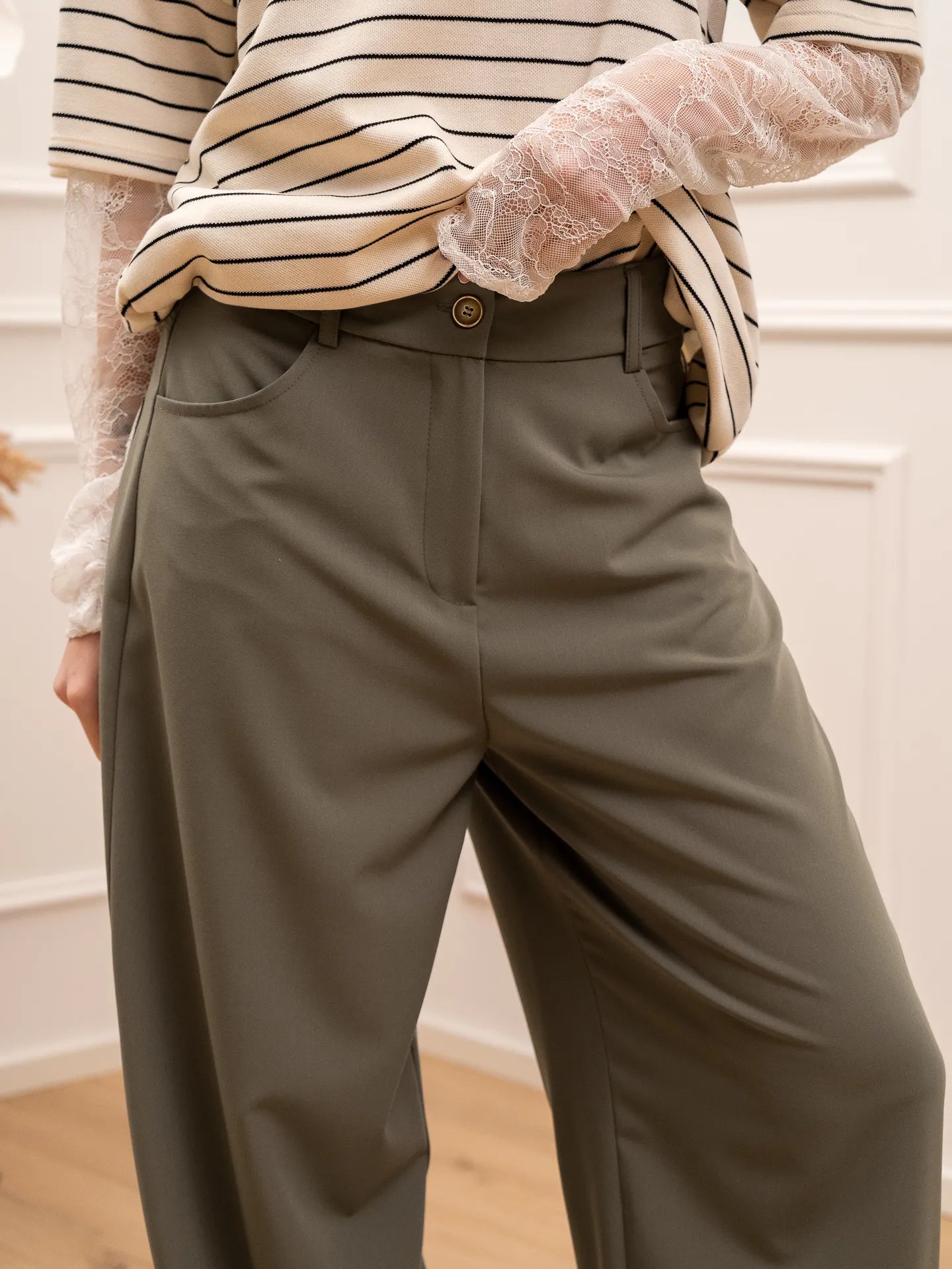 Pantaloni salvia balloon fit - Tensione In