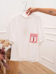 T shirt panna patch Pepper - Tensione In