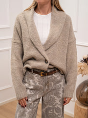 Cardigan doppiopetto misto lana - Vicolo