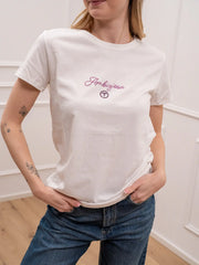 T shirt ricamo ariete "Ambiziosa" - Vicolo