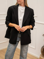 Giacca Blake nera con doppia abbottonatura - HaveOne