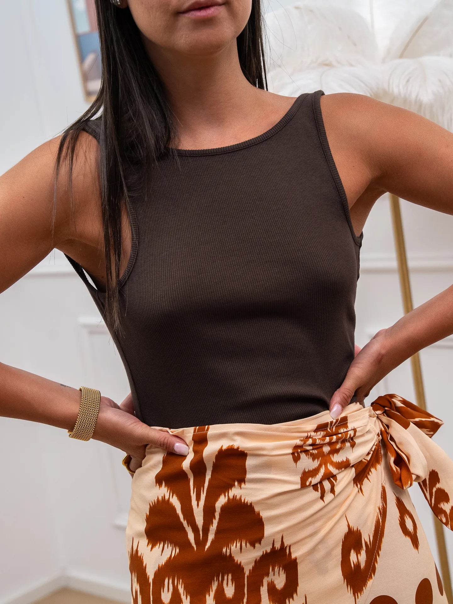 Top moro scollo rotondo sul retro - Vicolo