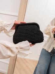 Borsa pasticcino crochet nera - Calibro Shop