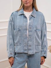 Giacca Laila denim chiaro in lyocell - Vicolo
