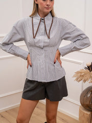 Camicia Preppy colletto a punta - HaveOne