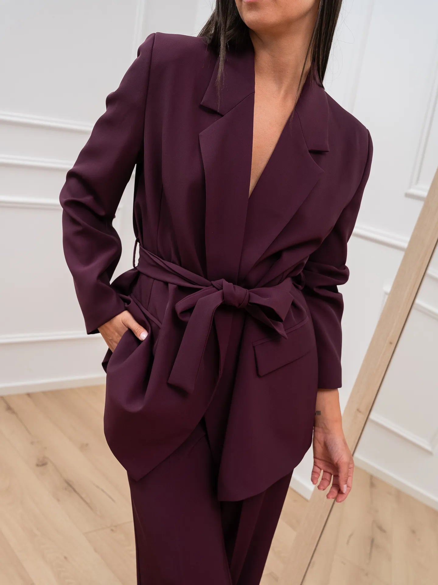 Giacca bordeaux con fusciacca - Vicolo
