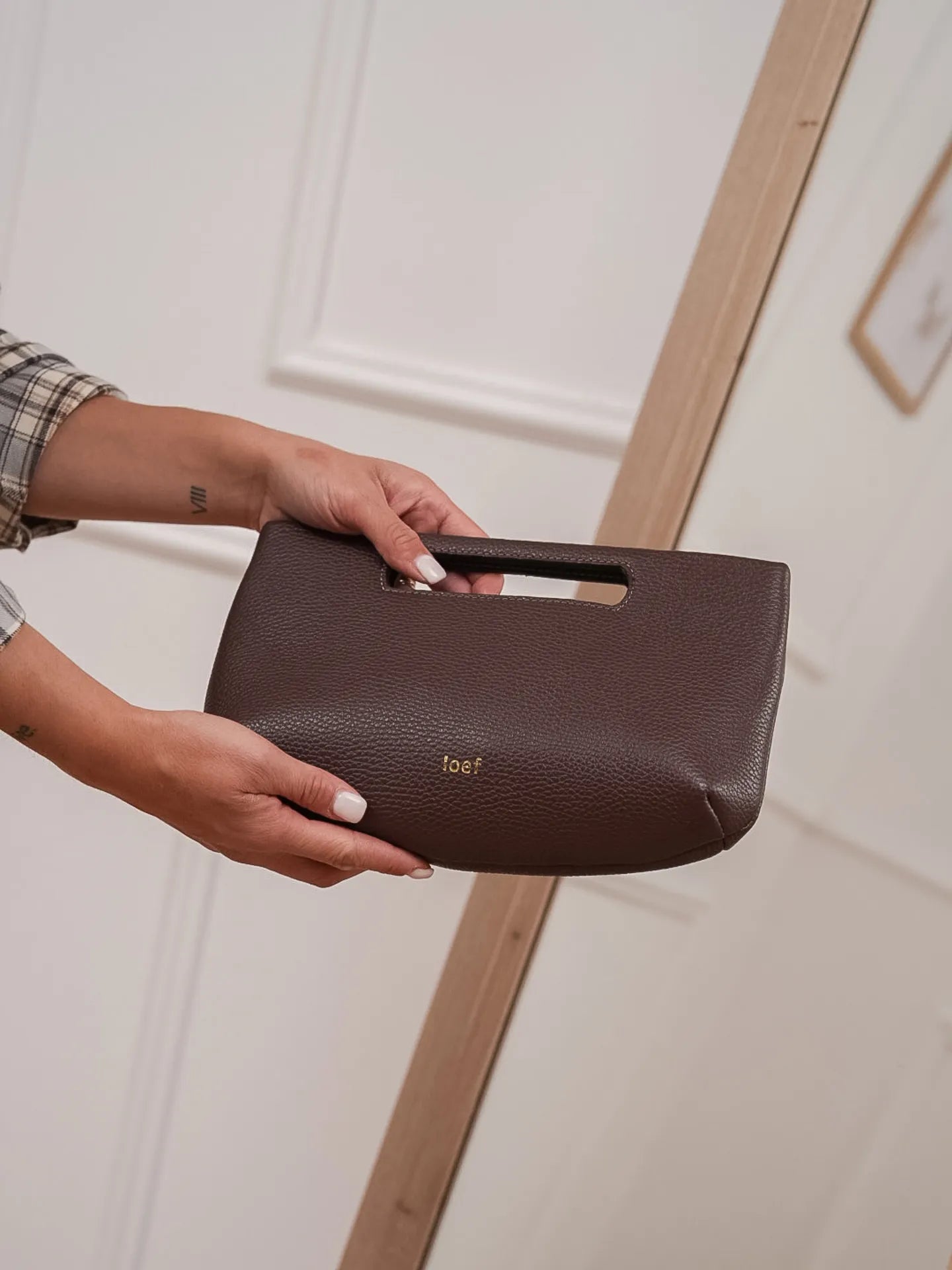 Borsa mini Dalia legno - Ioef