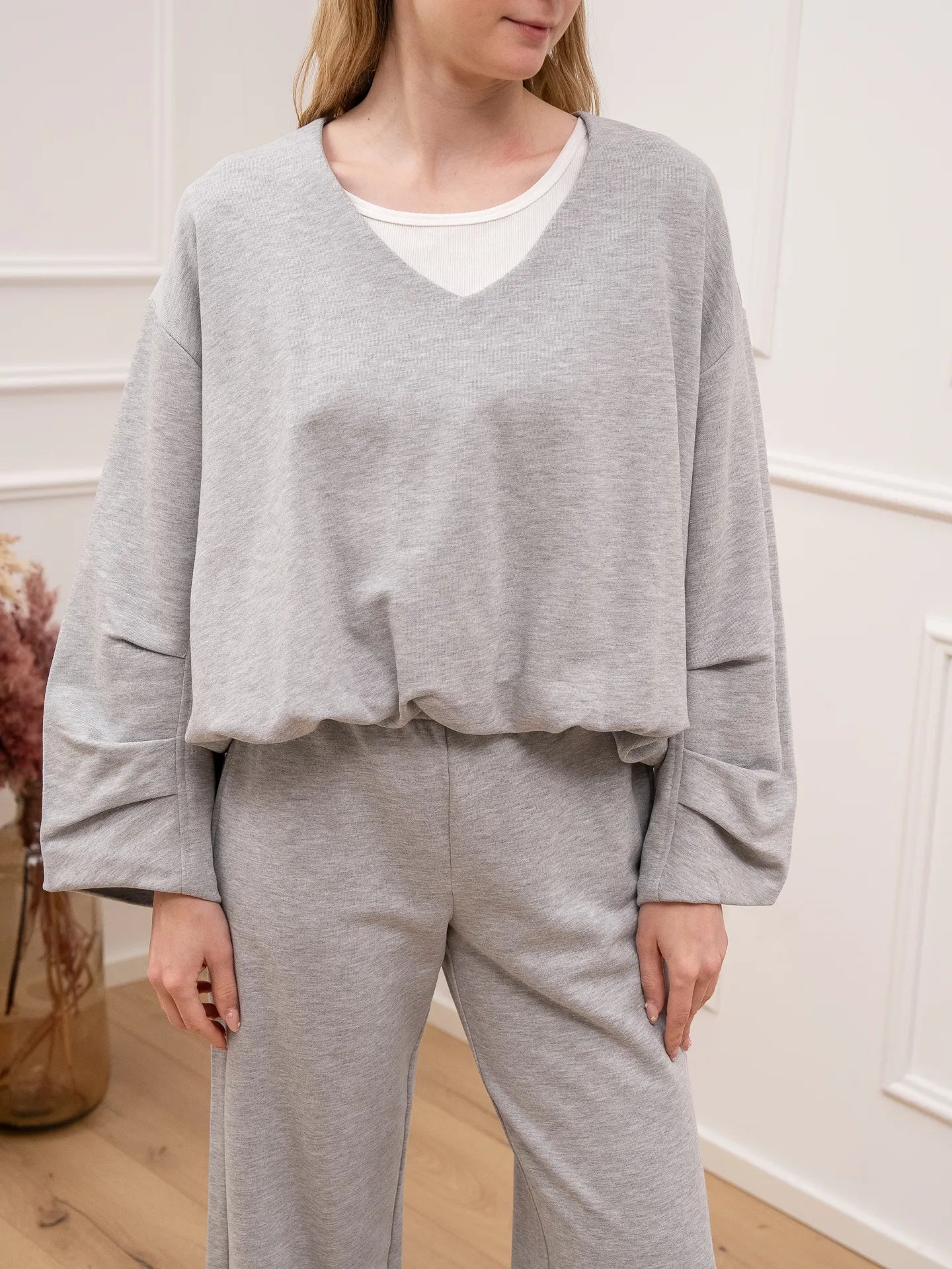 Felpa Comfy a palloncino grigia - SoAllure