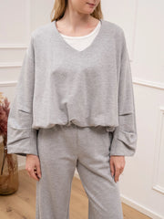 Felpa Comfy a palloncino grigia - SoAllure
