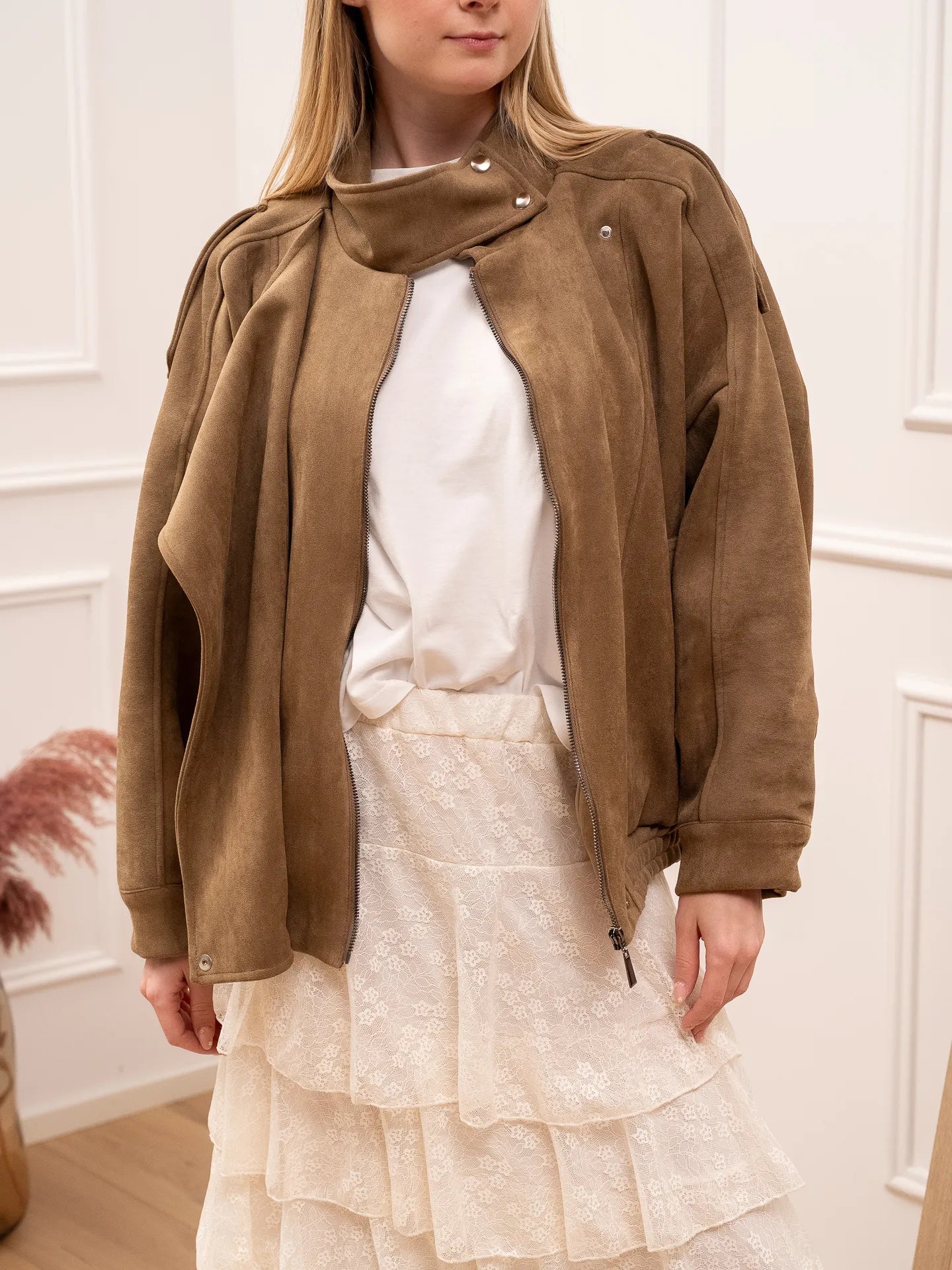 Bomber over in suede deserto - Tensione In