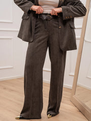 Pantaloni a coste di velluto moro - HaveOne