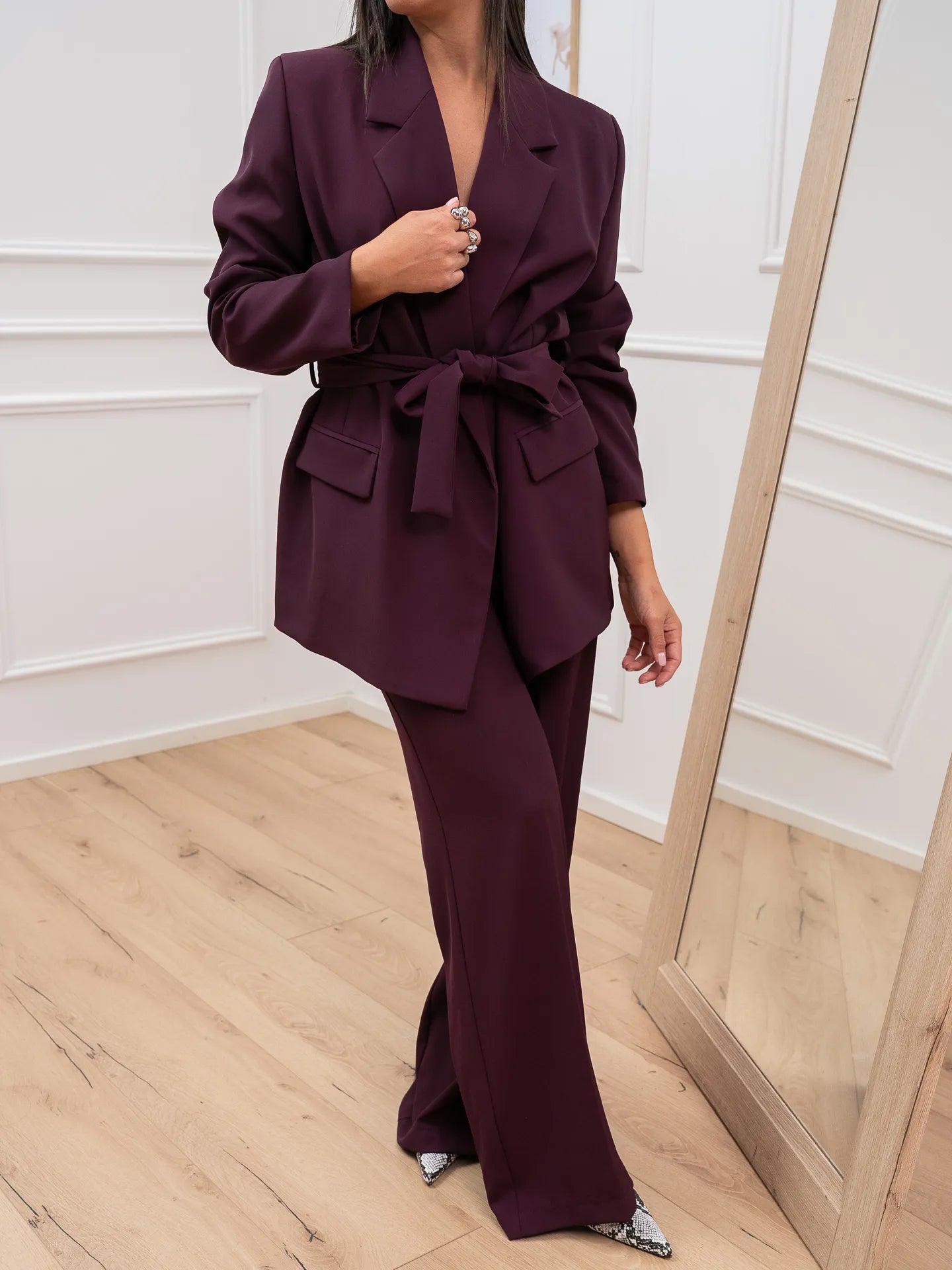 Giacca bordeaux con fusciacca - Vicolo