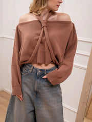 Maglia scollo a barca phard con nodo - HaveOne