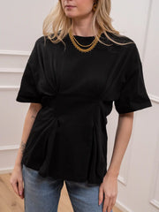 T shirt impunture nera a clessidra - Vicolo