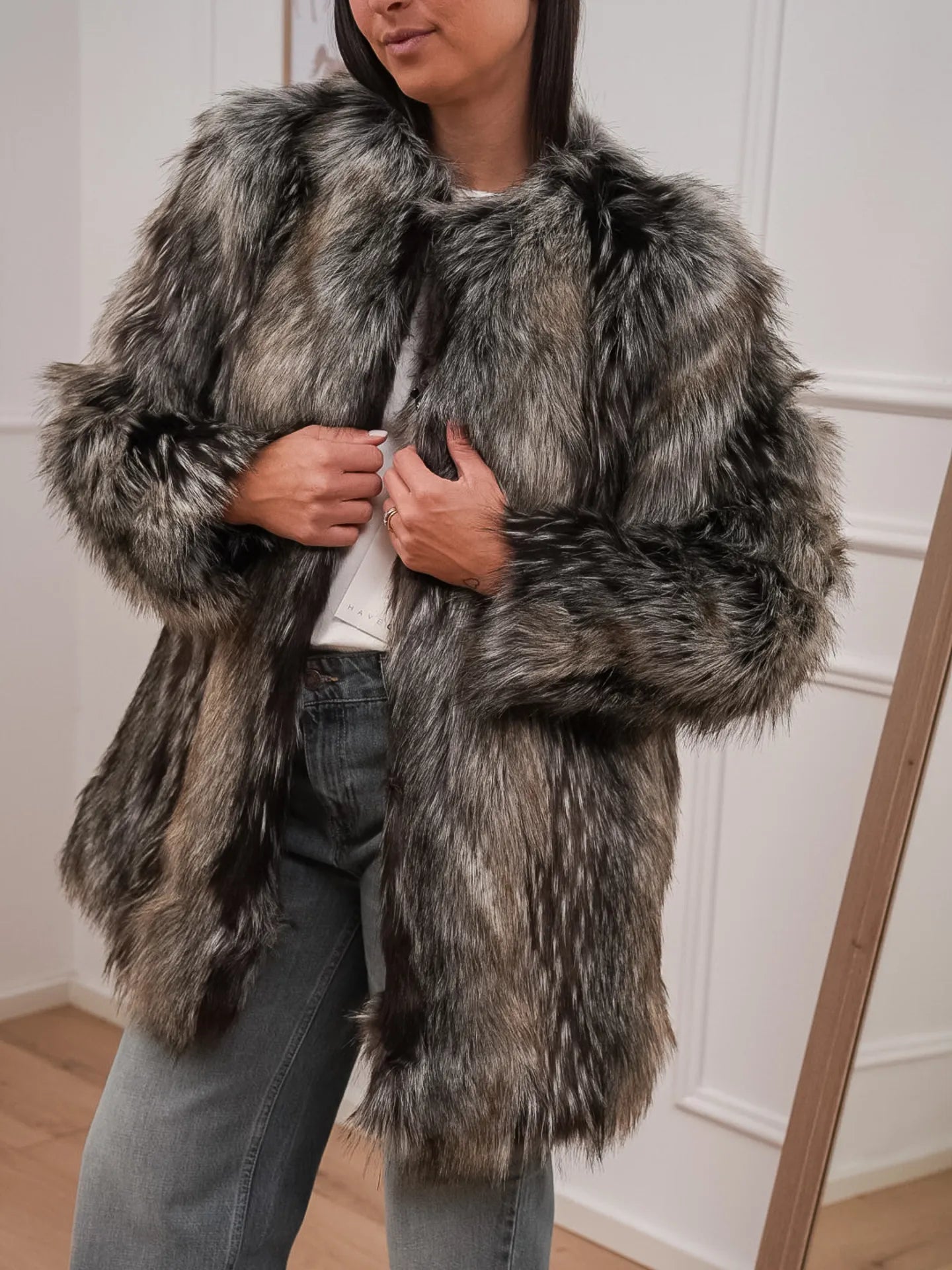 Pelliccia Cindy moro e bianca - HaveOne