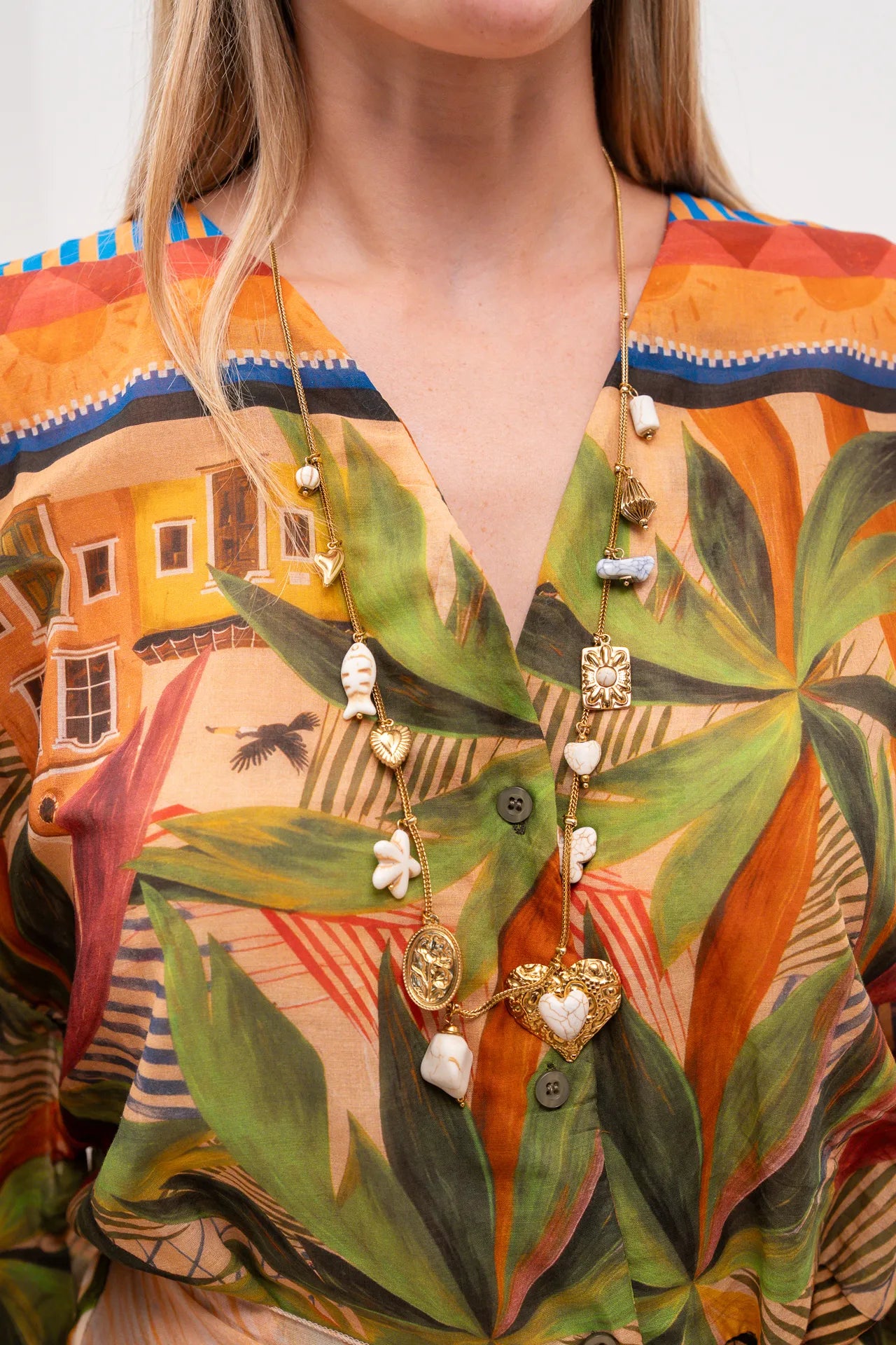 Collana Charms Mix avorio - Calibro Shop