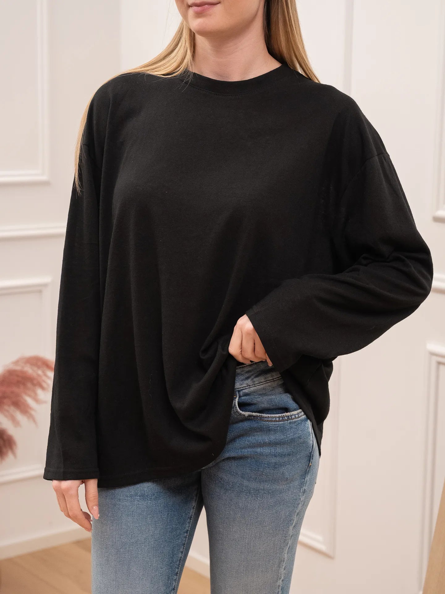 T shirt vedo non vedo nera - Crispy