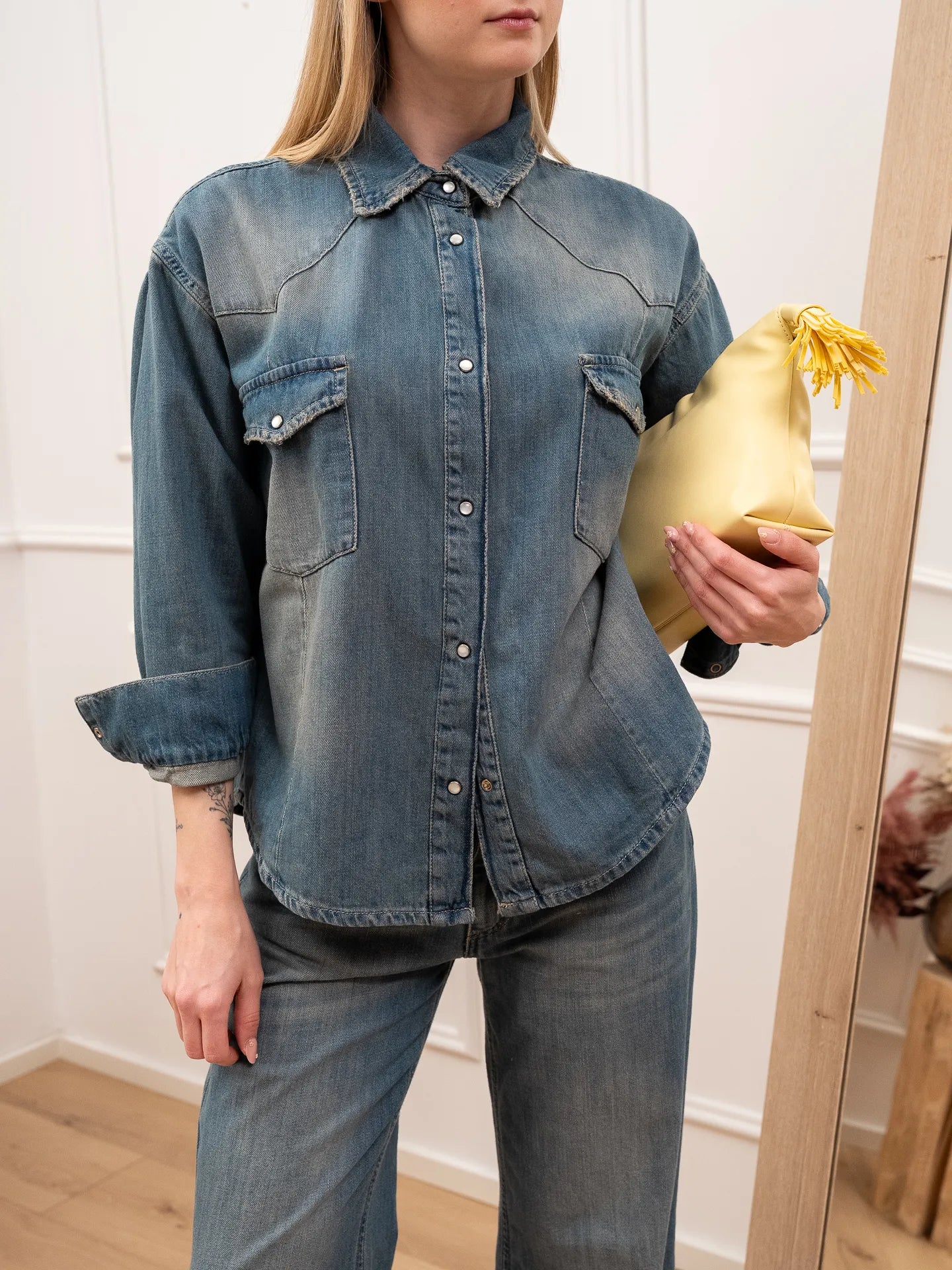 Camicia Miranda in denim - Vicolo
