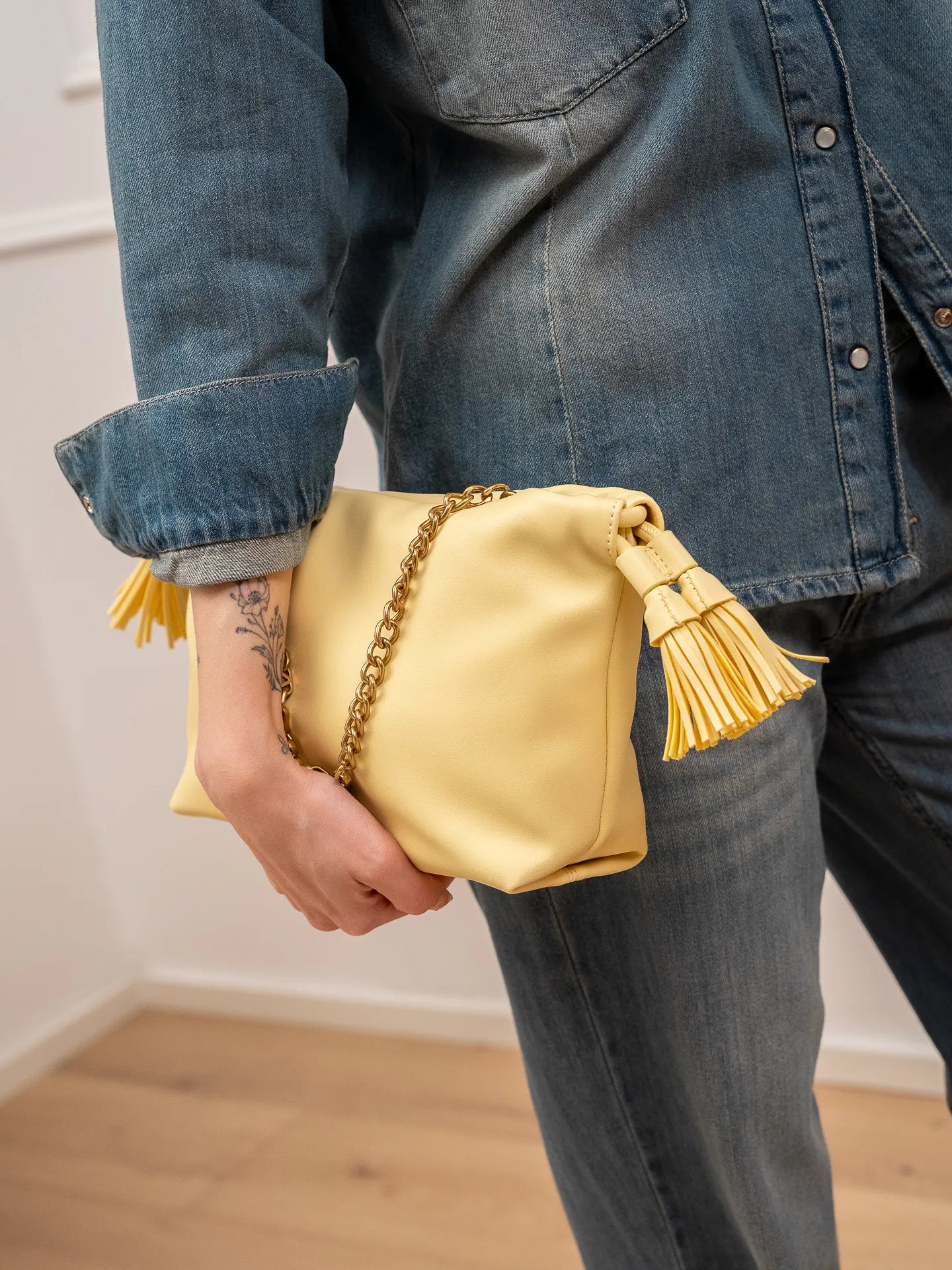 Borsa Tassel gialla mini - Vicolo