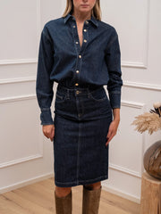 Vestito Camille in denim scuro - Vicolo