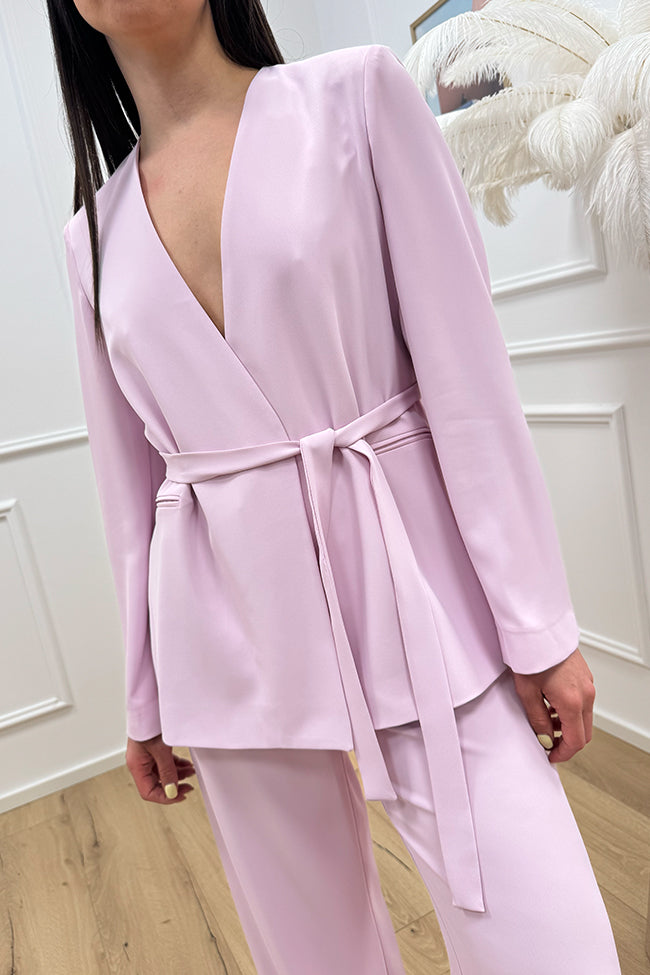 Giacca glicine con fiocco in cady - Dixie