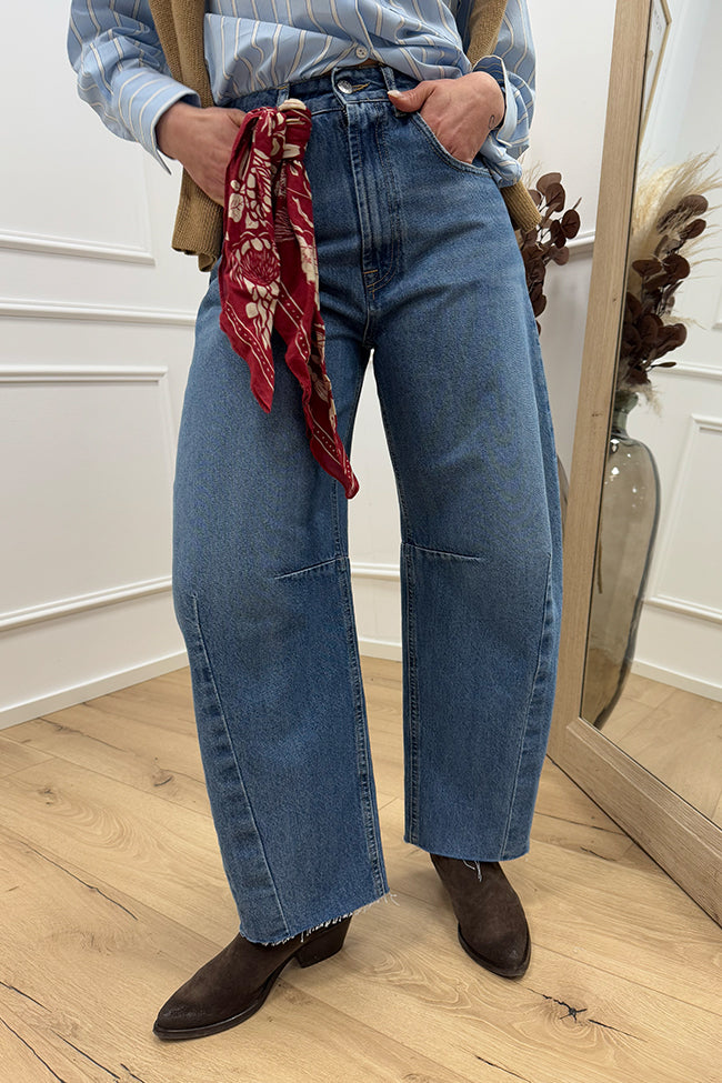 Jeans Barbara blu denim balloon fit - HaveOne