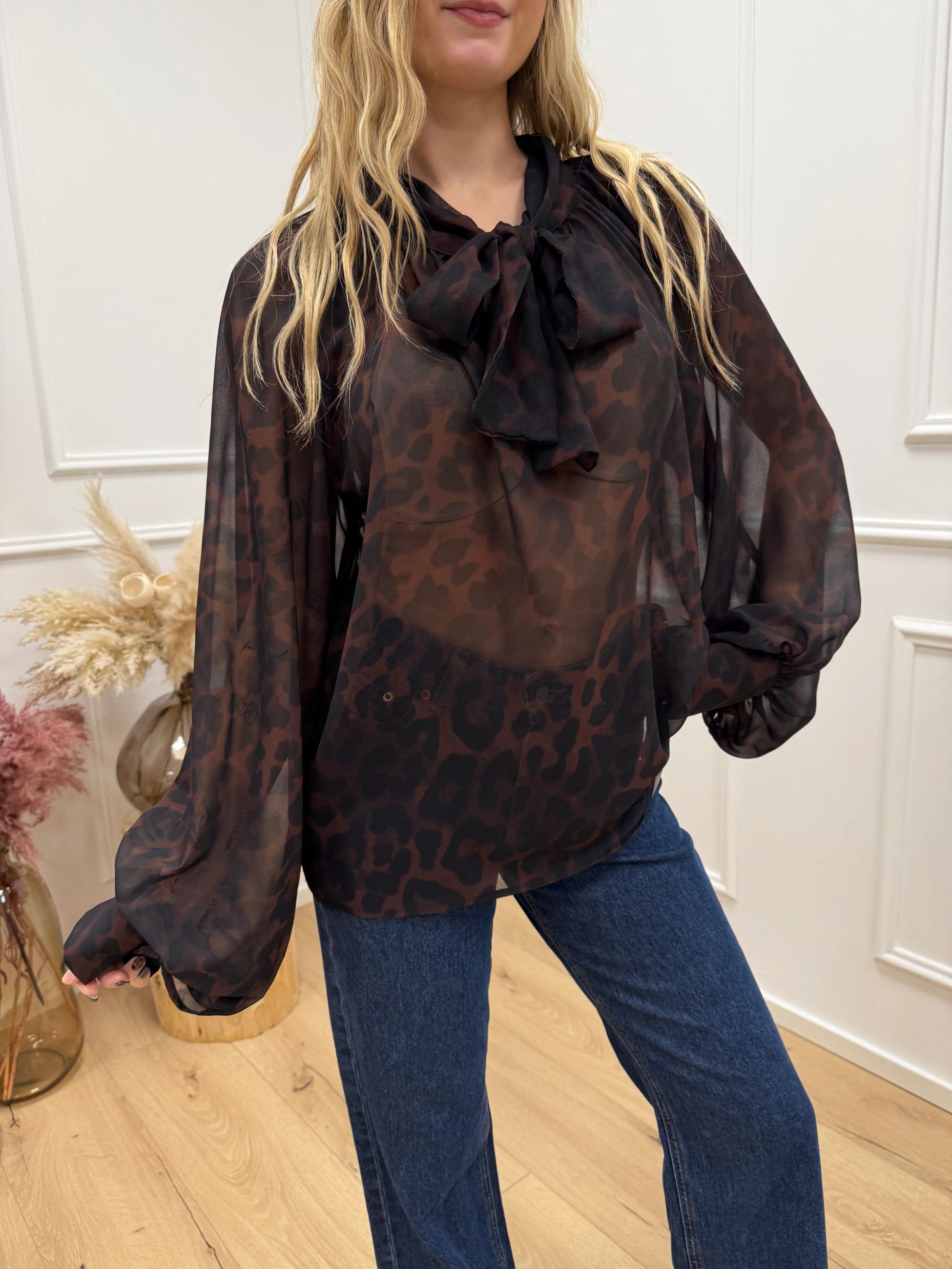 Camicia ampia maku con fiocco - Kontatto