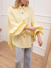 Camicia Bon Ton giallina con rouches - Crispy