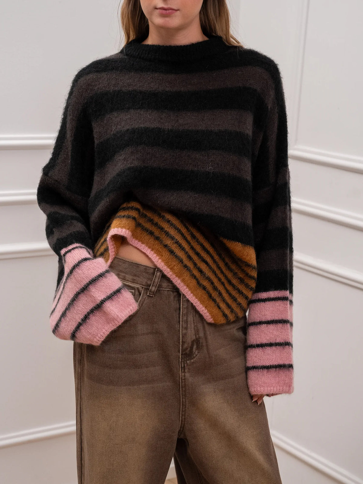 Maglia righe Samantha misto mohair - Philia Loft