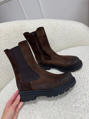 Stivaletto Chelsea in crosta moro - Divine Follie
