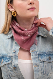 Bandana slavata frangette bordeaux - Tensione In