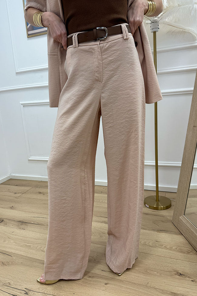 Pantaloni skin in viscosa stropicciata - HaveOne