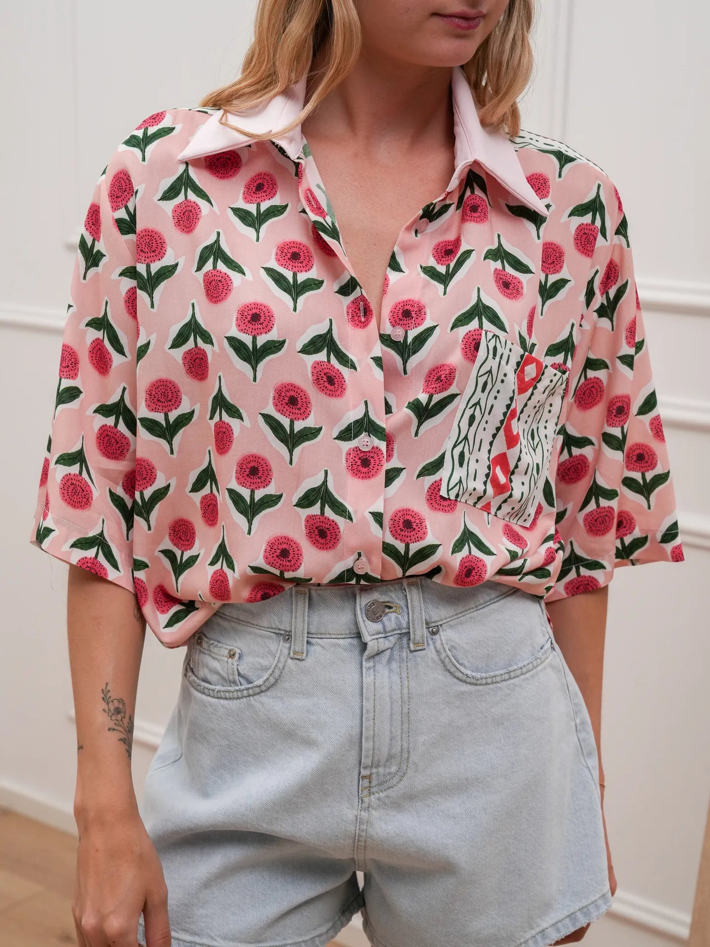 Camicia Garden a mezza manica - HaveOne