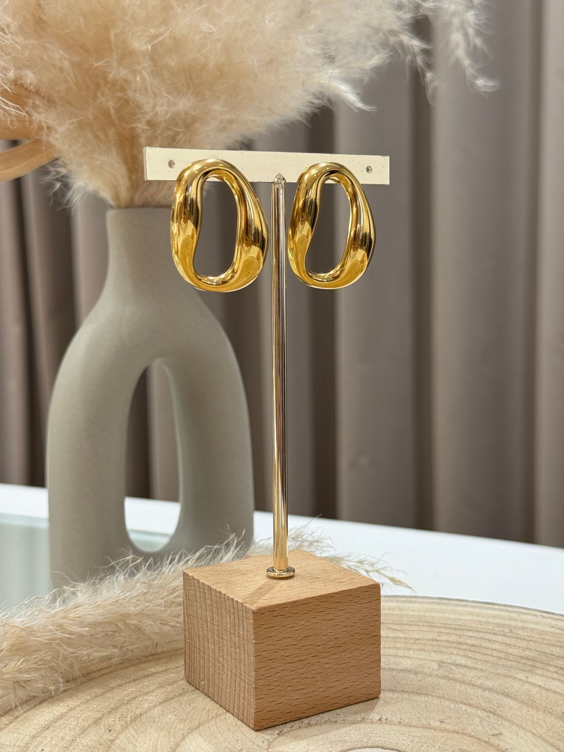 Orecchini Curve oro - Calibro Shop